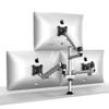 Continews Triple Monitor Pole Mount with 7-in-1 Base and Spring Arm Compatible with Apple view 2