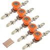 FirstDecor 5pcs Retro Cabinet Hardware Handle Pull, Orange Drawer Handle Dresser Kitchen Cupboard Furniture Hardware Door Pulls and Knobs QC-DATG02 view 1