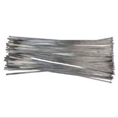 100-500pc 5"-26" Stainless Steel Metal Cable Ties 200-350LB Cable Zip Tie, UV Resistant, Low Profile (500, 26" 200lb)