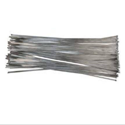 100-500pc 5"-26" Stainless Steel Metal Cable Ties 200-350LB Cable Zip Tie, UV Resistant, Low Profile (100, 26" 200lb)