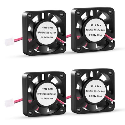 3D Printer Cooling Fan, 40mm x 40mm x 10mm Blower Cooling Fan with 2 Pin Terminal for Hotend Extruder Heatsinks Makerbot MK7 MK8 CPU Chip (24V 0.06A)