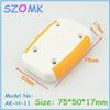 Gimax 10 pcs, small plastic enclosure for electronic plastic case 755017mm mini plastic enclosure box 2015 electronics new - (Color: orange) view 2