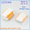 Gimax 10 pcs, small plastic enclosure for electronic plastic case 755017mm mini plastic enclosure box 2015 electronics new - (Color: orange) view 4