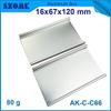 Gimax 4pcs/lot silvery aluminium control housing enclosure electrical instrument cabinet 1667120mm - (Color: silver-110 mm length) view 3