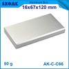 Gimax 4pcs/lot silvery aluminium control housing enclosure electrical instrument cabinet 1667120mm - (Color: silver-110 mm length) view 4