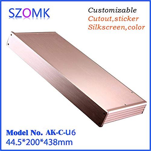 Gimax aluminum wall mount enclosure power distribution box (1 pcs) 44.5200438mm electronic equipment enclosure
