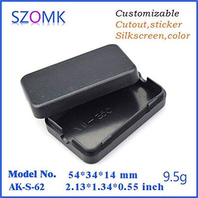 Gimax 50 pieces a lot, 543414mm black Gimax diy control box instrument enclosure housing plastic box for electronics plastic case