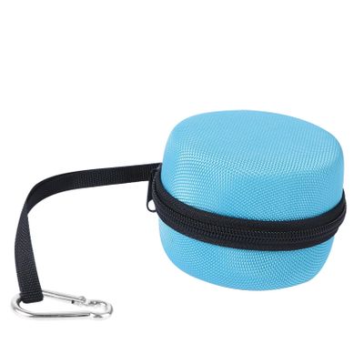 Outdoor Travel Portable Audio Speaker Hard Case Travel Carrying Storage Bag with Hook for 2(Hook Random Color,Sky Blue)