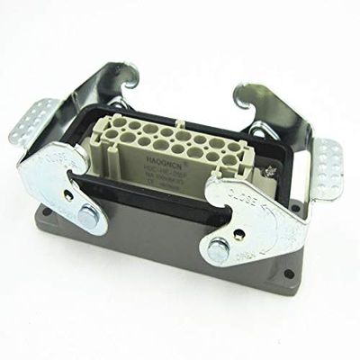 Gimax HDC-HE-016-2 Heavy Load Connector 16 Core 16A Heat Flux Avenue Rectangle Plug Connector - (Color: Double base with par)