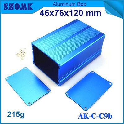 Gimax 4pcs/lot diy electrical aluminium housing enclosure junction case for pcb broad 4676120mm