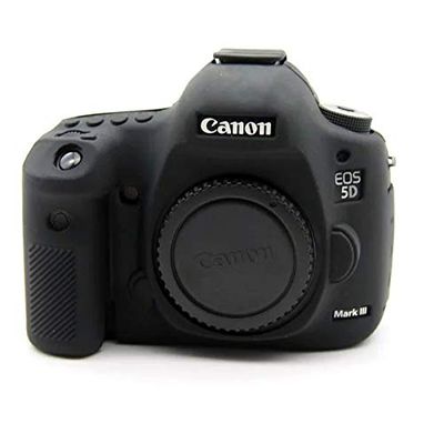 5D Mark IV Case, BolinUS Fullbody Ultra-Thin Lightweight Rubber Soft Silicone Housing Case Bag Cover for Canon EOS 5D Mark IV 5D4 (Black)