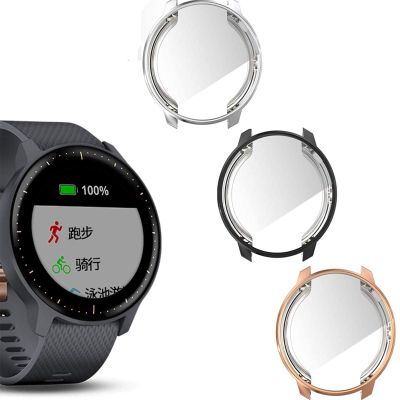 FitTurn Case for Garmin vivoactive 3 Music Case Replacement TPU Protective Case Metal Color Frame Shock Resistant Proof and Shatter Cover Protector Shell for Garmin vivoactive 3 Music Smart Watch