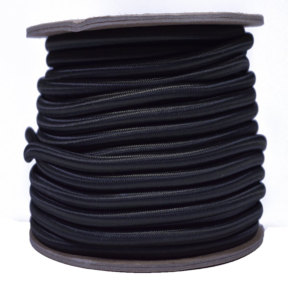 Olive Drab 3/16" Shock Cord 100 Foot Spool - Marine Grade Shock/Bungee/Stretch Cord 3/16 inch