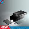 Gimax 14582200 mm (WxHxL) Electronic OEM Aluminum Extruded Enclosure silver color - (Color: 160L black) view 3