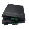 2 Ch 2 Way (Bi-Directional) Line- Level Balanced Audio Over Fiber Extender to 10 Kilometers, Supports 16-Bit Broadcast Quality Audio, with Standard Green Terminal Leads view 1