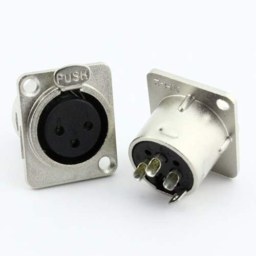 Gimax Three core NC3FD-L-1 card nong female XLR balanced 3 core socket nong base