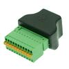 Gimax 5pcs RJ50 to Spring Terminal Adaptor RJ50 to terminal block adapter RJ45 Female to 11 Pin connector RJ45 splitter view 1