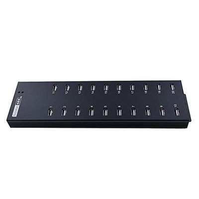 Gimax ANDK 20 ports USB charger Hub with input 12V /3A output 5V/600mA power adapter charging Hub protabce with black