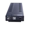 Gimax ANDK 20 ports USB charger Hub with input 12V /3A output 5V/600mA power adapter charging Hub protabce with black view 2