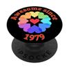 Awesome since 1979 hearts 41st Happy Birthday PopSockets Swappable PopGrip view 1