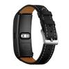 AISPORTS 18mm Quick Release Leather Watch Band for Huawei Talkband B5, Huawei Watch, Withings Activite, Nokia, Fossil, LG, Asus Smart Watch Replacement Band Mens Womens Wrist Band Bracelet, Black view 1