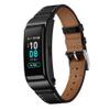 AISPORTS 18mm Quick Release Leather Watch Band for Huawei Talkband B5, Huawei Watch, Withings Activite, Nokia, Fossil, LG, Asus Smart Watch Replacement Band Mens Womens Wrist Band Bracelet, Black view 3