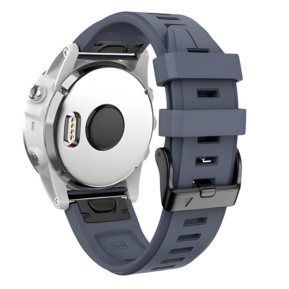 ANCOOL for Fenix 5S/6S/7S Watch Band 20mm Soft Silicone Watch Bands For Fenix 5S Plus/6S Pro/7S Pro Band(Slate)