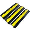 F COME 3 Pack Rubber Cable Ramp Hose Cable Protector Ramp 2 Channel 22000Lbs Load Capacity Traffic Speed Bump Wires Power Lines Extension Cord Cover for Indoor Outdoor view 1