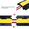 F COME 3 Pack Rubber Cable Ramp Hose Cable Protector Ramp 2 Channel 22000Lbs Load Capacity Traffic Speed Bump Wires Power Lines Extension Cord Cover for Indoor Outdoor view 4