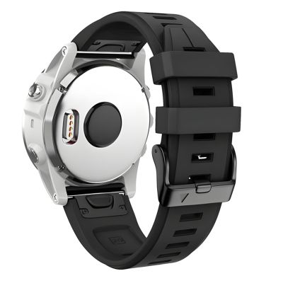 ANCOOL for Fenix 5S/6S/7S Watch Band 20mm Soft Silicone Watch Bands For Fenix 5S Plus/6S Pro/7S Pro Band(Black)