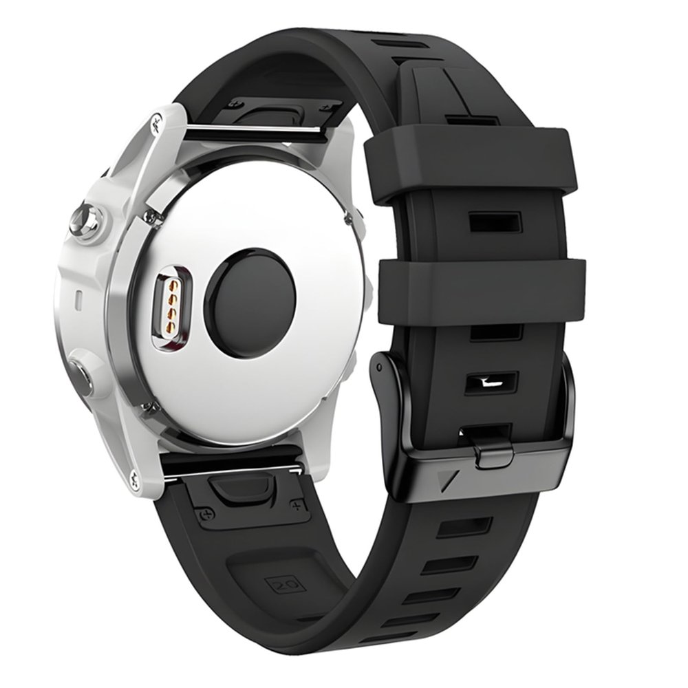 ANCOOL for Fenix 5S/6S/7S Watch Band 20mm Soft Silicone Watch Bands For Fenix 5S Plus/6S Pro/7S Pro Band(Black)