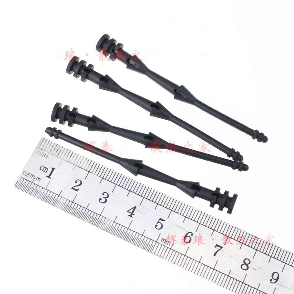 Connectors 65mm Anti Vibration Flexible Rubber Mounts Screw for PC Case Fan - (Cable Length: 65mm, Color: 2000PCS)