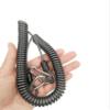 Drchoer Fishing Rod Lanyard for Trolling: 10ft-150LB Saltwater Rod Reel Safety Tether - Retractable Fishing Tool Coil Lanyard for Deep Sea Pole Kayak Paddles Leash - Black view 2