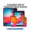 Staples Universal Slim Stylus Pen, HighPrecision Capacitive Tip for Touch Screens on iPad, iPhone, Android Tablets & Smartphones, Lightweight Design, Blue view 3