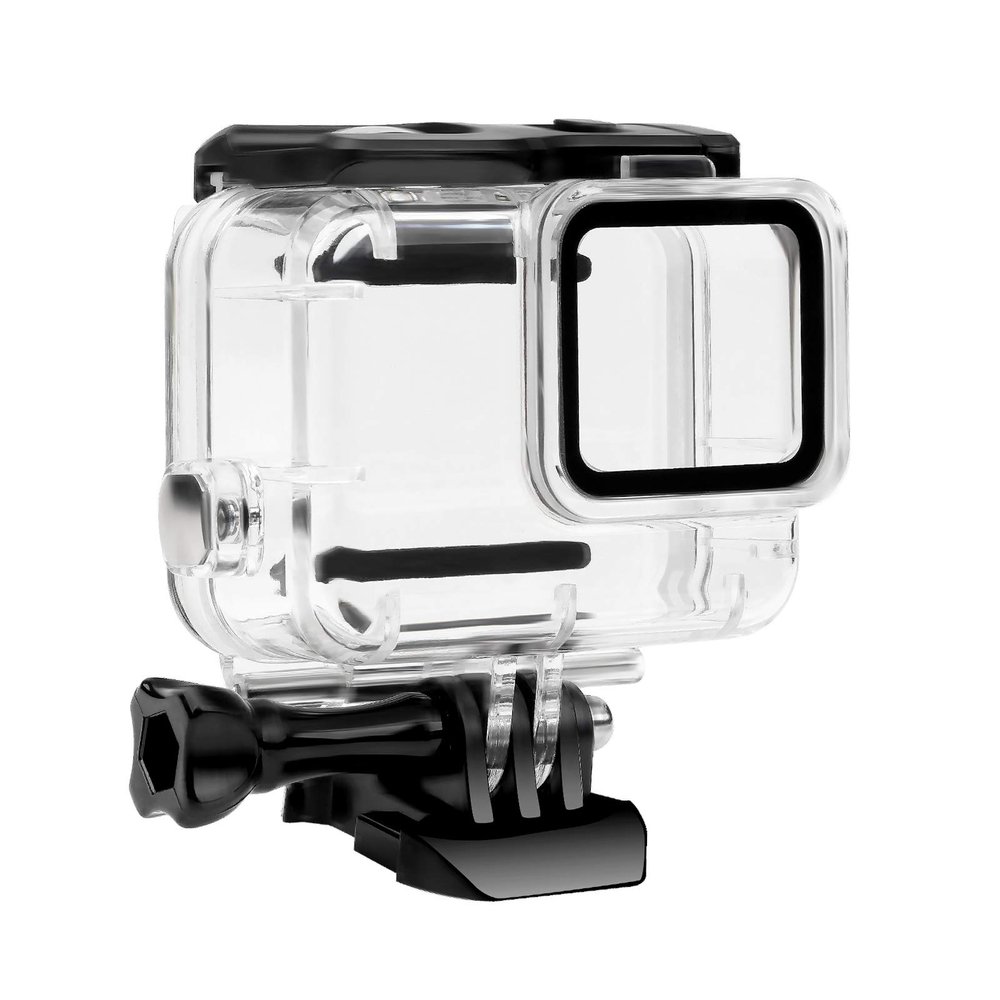 FitStill 148FT/45M Waterproof Housing Case Only for Go Pro Hero 7 White & Silver, Protective Underwater Dive Case Shell Bracket Mount for Go Pro Hero 7 White & Silver Action Camera Accessories