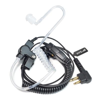 HYS Covert Acoustic air Tube Earpiece Surveillance Headset with PTT & Mic for Motorola walkie-Talkie CLS1413 CLS1450 CP110 CP200 GP300 GP2000 CT150 CP040 PRO1150 SP10 XTN600