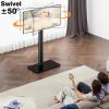 Universal TV Stand Monitor with Mount 100 Degree Swivel Height Adjustable and Tilt Function for 19 to 43 inch LCD, LED OLED TVs,Space Saving Standing Bedroom Living Room Corner,Black view 3