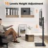 Universal TV Stand Monitor with Mount 100 Degree Swivel Height Adjustable and Tilt Function for 19 to 43 inch LCD, LED OLED TVs,Space Saving Standing Bedroom Living Room Corner,Black view 4