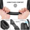 ZIHNIC Bluetooth Headphones Over-Ear, Foldable Wireless and Wired Stereo Headset Micro SD/TF, FM for Cell Phone,PC,Soft Earmuffs &Light Weight for Prolonged Wearing (Black) view 2