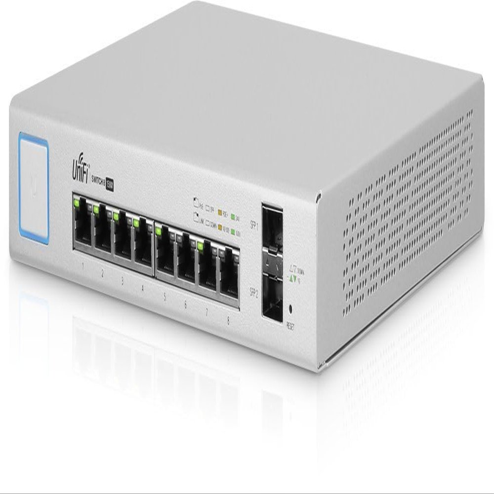 Ubiquiti US-8-150W Managed Gigabit Ethernet (10/100/1000) Power Over Ethernet (PoE) White Network Switch