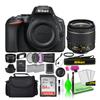Nikon D5600 24.2MP DSLR Digital Camera with AF-P DX 18-55mm Lens (1576) Deluxe Bundle -Includes- Sandisk 64GB SD Card + Large Camera Bag + Filter Kit + Spare Battery + Telephoto Lens + More view 1