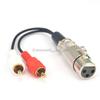Gimax 100 Pieces shipping by DHL XLR Y Splitter Patch Cable XLR Female to 2 RCA male Adapter Cable 0.6 Feet view 2