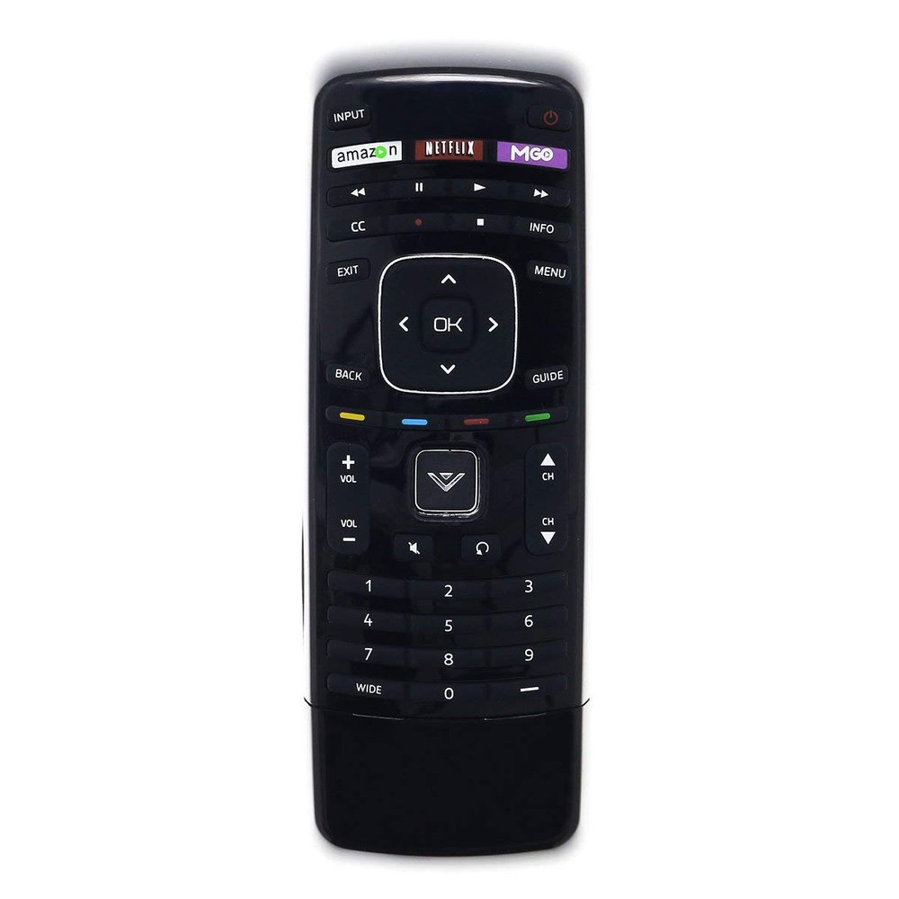 USARMT XRT302 M-GO Replacement TV Remote Control for Vizio XRT-302 Smart LCD/LED Television with MGO, Amazon, Netflix, and QWERTY Keyboard Back (098003061060/0980-0306-1060)