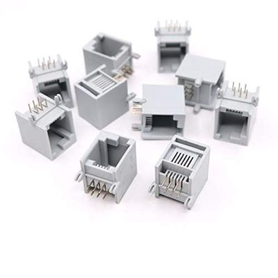 Gimax RJ12 6P Right Buckle Connector Socket Female-plug DIY EV3 NXT Accessories - (Color: 20PCS)