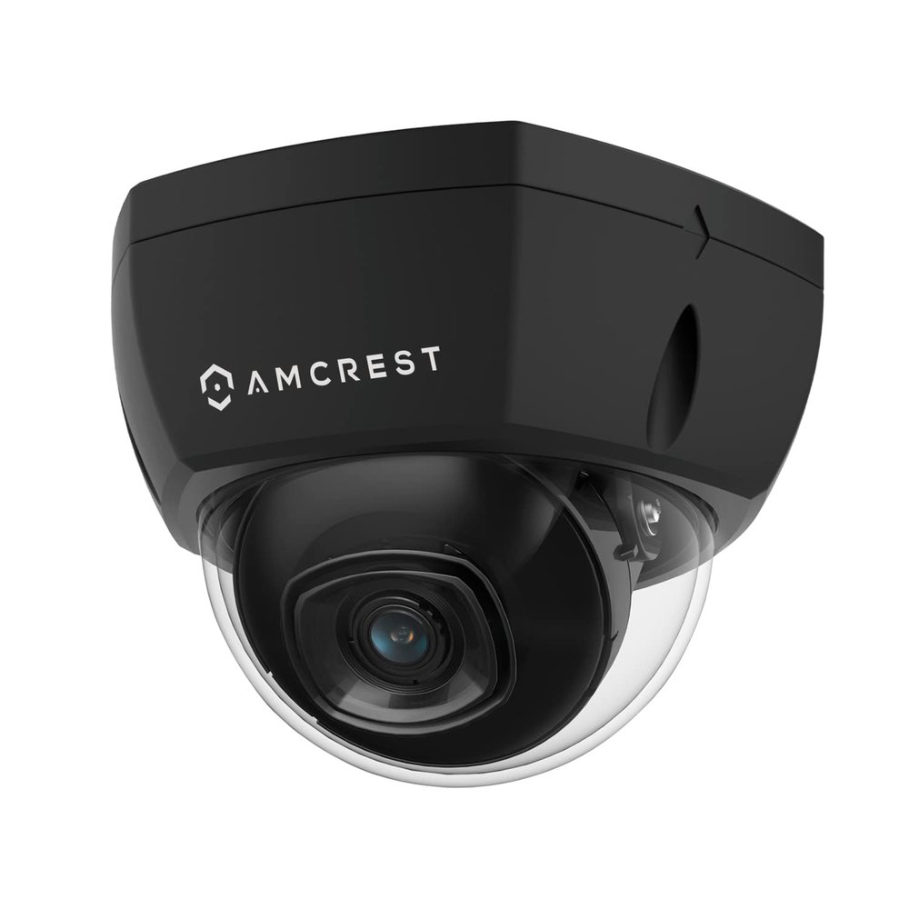 Amcrest 4K Outdoor POE IP Camera, UltraHD 8MP Security Camera, IK10 Vandal Resistant Dome, 2.8mm Lens, IP67 Weatherproof Security, Cloud & MicroSD Recording, REP-IP8M-2493EB (Renewed)
