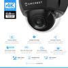 Amcrest 4K Outdoor POE IP Camera, UltraHD 8MP Security Camera, IK10 Vandal Resistant Dome, 2.8mm Lens, IP67 Weatherproof Security, Cloud & MicroSD Recording, REP-IP8M-2493EB (Renewed) view 2