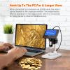 Elikliv Microscope, LCD Digital Coin Microscope 1000x, Coin Magnifier with 8 Adjustable LED Lights, PC View Compatible with Windows/MacBook, EDM4, 4.3-Inch view 4