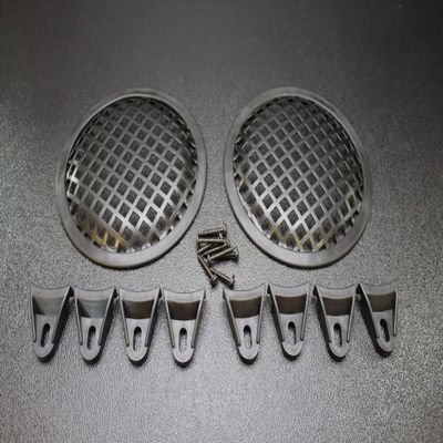 (2) 12 INCH Steel Speaker SUB SUBWOOFER Grill MESH Cover W/Clips Screws GLKT-12