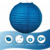 Blue Hanging Paper Lanterns, 12 inch - Set of 6 - Party Decor view 3