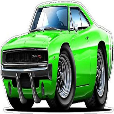 1968 Charger R/T 440 Garage Graphics & Decor 22" x48" (4ft Long) Wall Graphic Decal Sticker Man Cave Garage Decor Boys Room